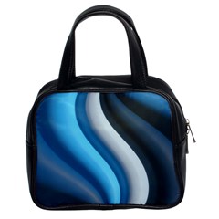 Abstract Pattern Lines Wave Classic Handbags (2 Sides)