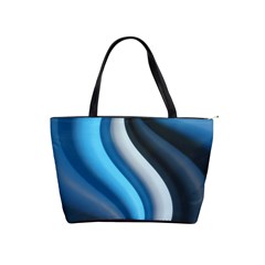 Abstract Pattern Lines Wave Shoulder Handbags by Nexatart