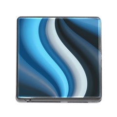 Abstract Pattern Lines Wave Memory Card Reader (square) by Nexatart