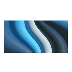 Abstract Pattern Lines Wave Satin Wrap by Nexatart