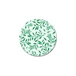 Leaves Foliage Green Wallpaper Golf Ball Marker (4 pack) Front