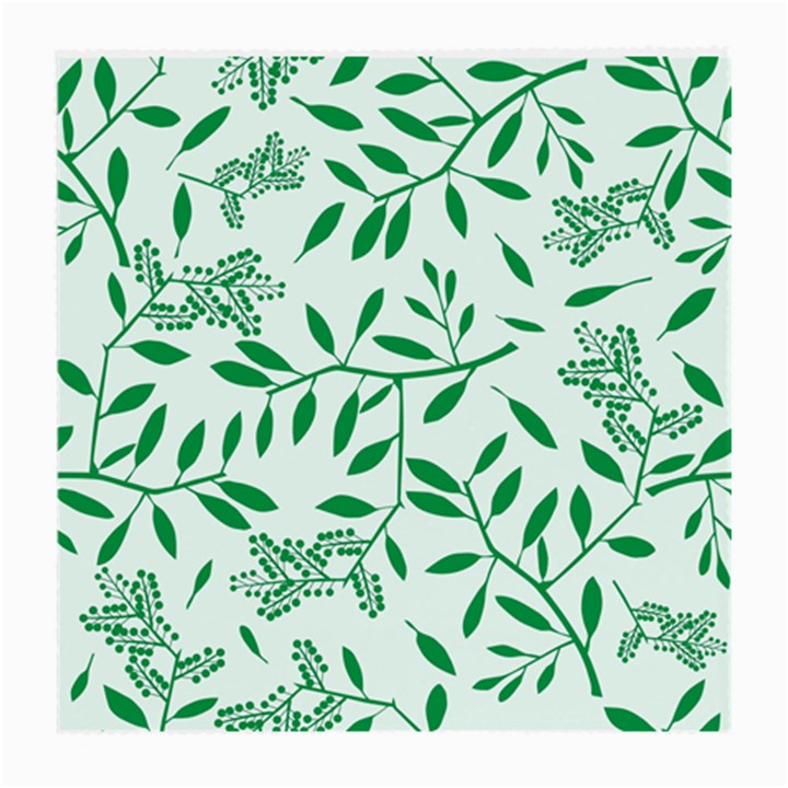 Leaves Foliage Green Wallpaper Medium Glasses Cloth (2-Side)