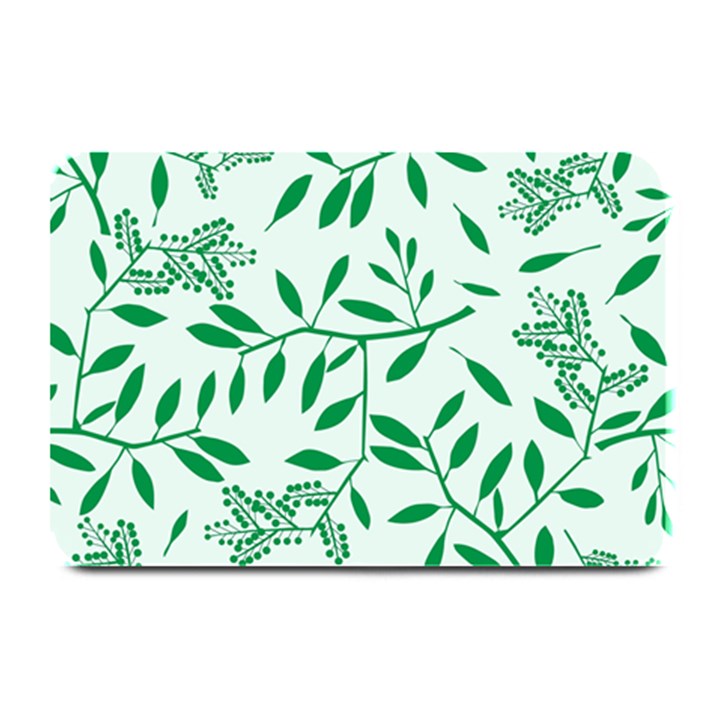 Leaves Foliage Green Wallpaper Plate Mats