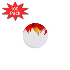 Abstract Autumn Background Bright 1  Mini Buttons (100 Pack) 