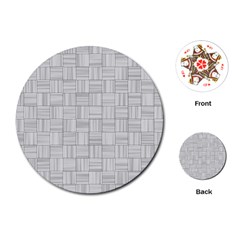 Flooring Household Pattern Playing Cards (round)  by Nexatart