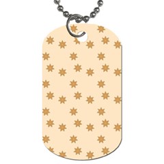 Pattern Gingerbread Star Dog Tag (two Sides) by Nexatart