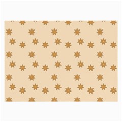 Pattern Gingerbread Star Large Glasses Cloth (2-side)