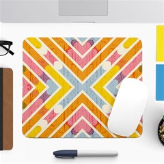 Line Pattern Cross Print Repeat Large Mousepads by Nexatart