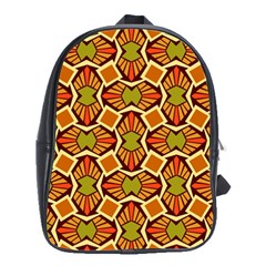 Geometry Shape Retro Trendy Symbol School Bags(large)  by Nexatart