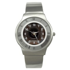 Pattern Design Symmetry Up Ceiling Stainless Steel Watch by Nexatart