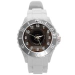 Pattern Design Symmetry Up Ceiling Round Plastic Sport Watch (L) Front