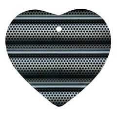 Sheet Holes Roller Shutter Heart Ornament (two Sides) by Nexatart