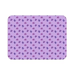 Pattern Background Violet Flowers Double Sided Flano Blanket (mini)  by Nexatart