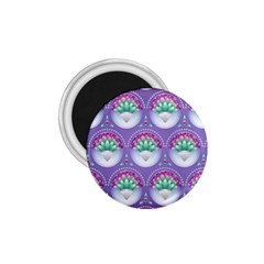 Background Floral Pattern Purple 1 75  Magnets