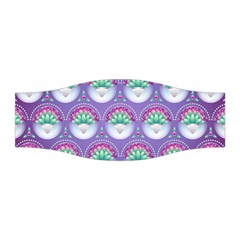 Background Floral Pattern Purple Stretchable Headband