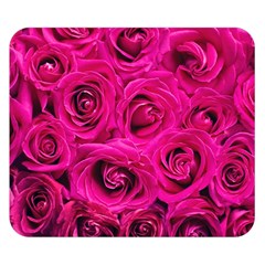 Pink Roses Roses Background Double Sided Flano Blanket (small) 