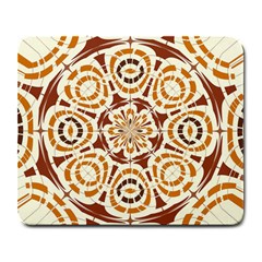 Brown And Tan Abstract Large Mousepads by linceazul