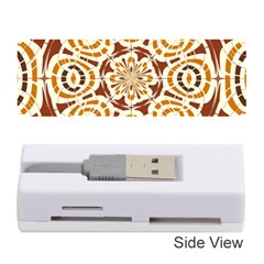 Brown And Tan Abstract Memory Card Reader (stick)  by linceazul