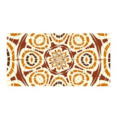 Brown And Tan Abstract Satin Wrap by linceazul