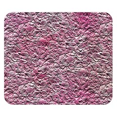 Leaves Pink Background Texture Double Sided Flano Blanket (small) 