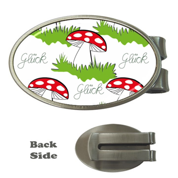 Mushroom Luck Fly Agaric Lucky Guy Money Clips (Oval) 