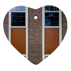 Pattern Symmetry Line Windows Ornament (heart)