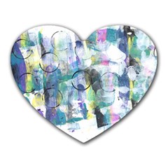 Background Color Circle Pattern Heart Mousepads by Nexatart