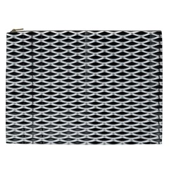 Expanded Metal Facade Background Cosmetic Bag (xxl)  by Nexatart