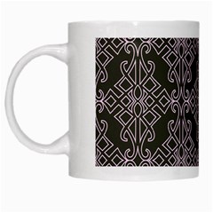 Line Geometry Pattern Geometric White Mugs by Nexatart