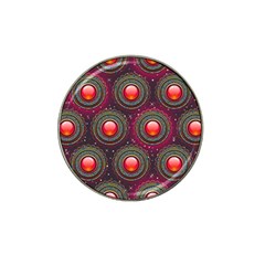 Abstract Circle Gem Pattern Hat Clip Ball Marker