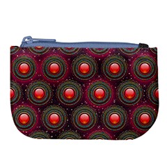 Abstract Circle Gem Pattern Large Coin Purse