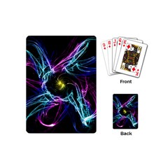 Abstract Art Color Design Lines Playing Cards (mini)  by Nexatart