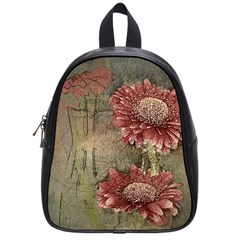 Flowers Plant Red Drawing Art School Bags (small)  by Nexatart