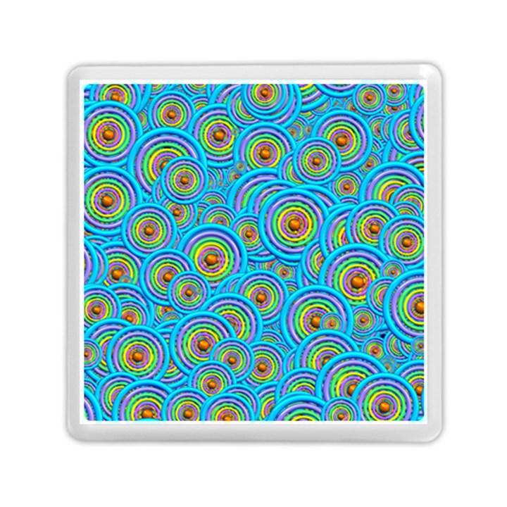 Digital Art Circle About Colorful Memory Card Reader (Square) 