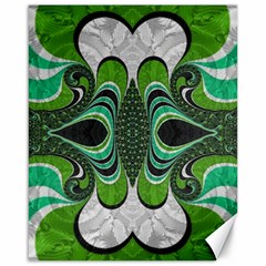 Fractal Art Green Pattern Design Canvas 16  X 20   by Nexatart