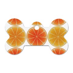 Orange Discs Orange Slices Fruit Dog Tag Bone (two Sides) by Nexatart