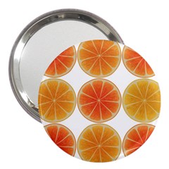 Orange Discs Orange Slices Fruit 3  Handbag Mirrors by Nexatart