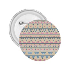 Blue And Pink Tribal Pattern 2 25  Buttons by berwies