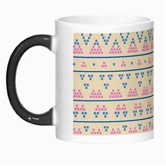 Blue And Pink Tribal Pattern Morph Mugs by berwies