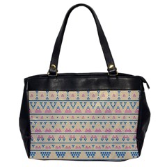 Blue And Pink Tribal Pattern Office Handbags by berwies