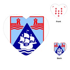 Haifa Coat Of Arms  Playing Cards (heart)  by abbeyz71