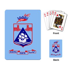 Flag Of Haifa Playing Card by abbeyz71