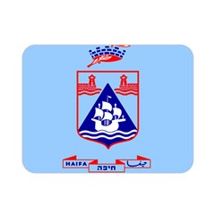 Flag Of Haifa Double Sided Flano Blanket (mini)  by abbeyz71