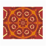 Dark Red Abstract Small Glasses Cloth (2-Side)