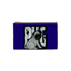 Pug Cosmetic Bag (small)  by Valentinaart