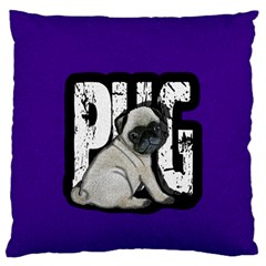 Pug Standard Flano Cushion Case (one Side) by Valentinaart