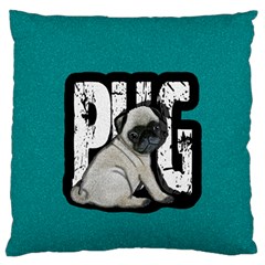 Pug Standard Flano Cushion Case (two Sides) by Valentinaart