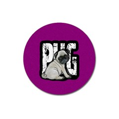 Pug Magnet 3  (round)