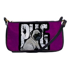 Pug Shoulder Clutch Bags by Valentinaart