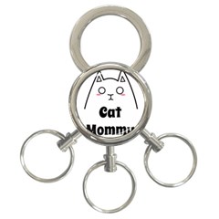 Love My Cat Mommy 3-ring Key Chains